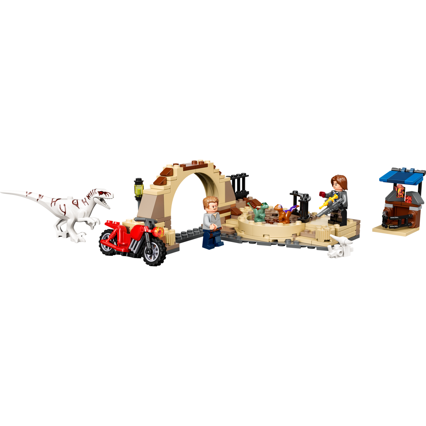 Lego Jurassic World Dominion Atrociraptor Dinosaur: Bike Chase