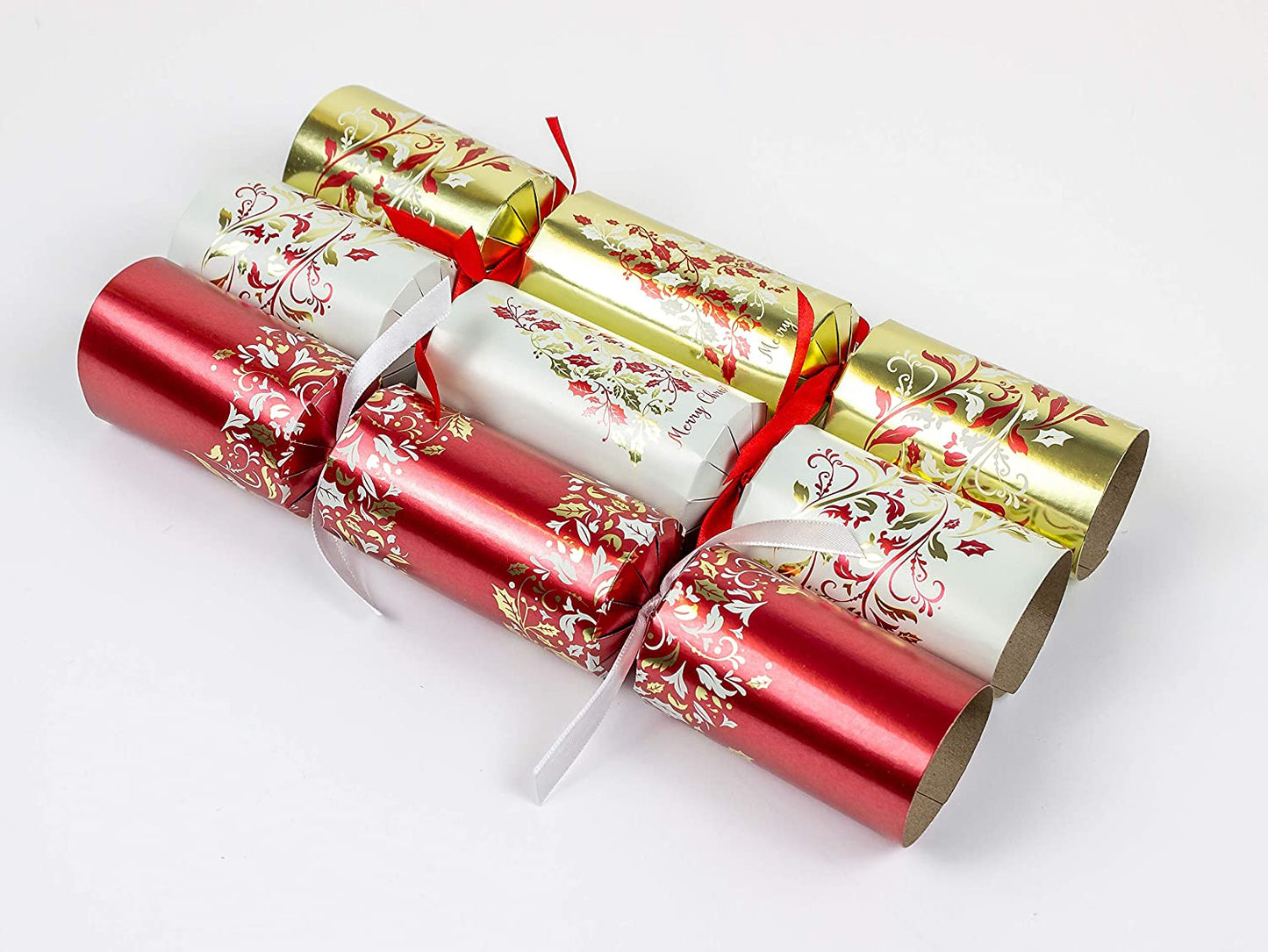 Tom Smith Christmas Crackers Red & Gold 6 Pack