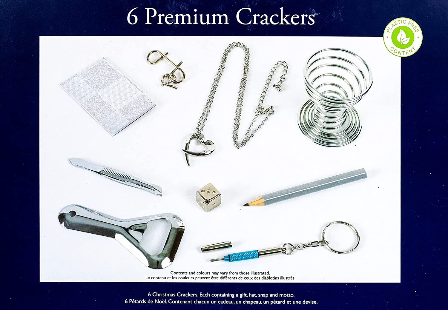 Tom Smith Christmas Crackers Gold & White 6 Pack