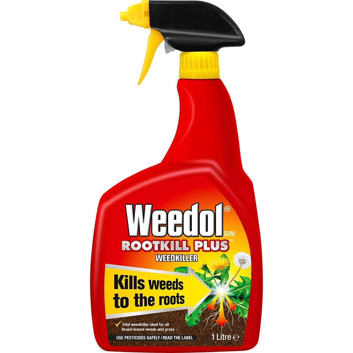 Weedol Rootkill Plus Weedkiller Spray Gun 1L
