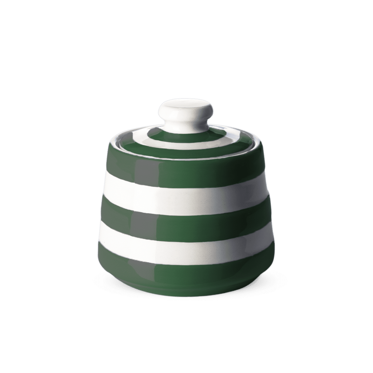 Cornishware Adder Green Covered Sugar Bowl