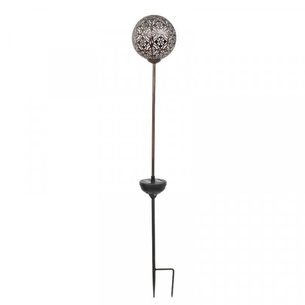 Smart Solar Large Silhouette Globe Stake