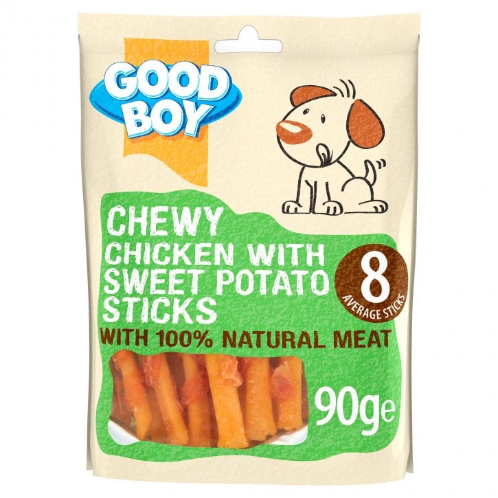 Good Boy Dog Chewy Chicken with Sweet Potato Sticks