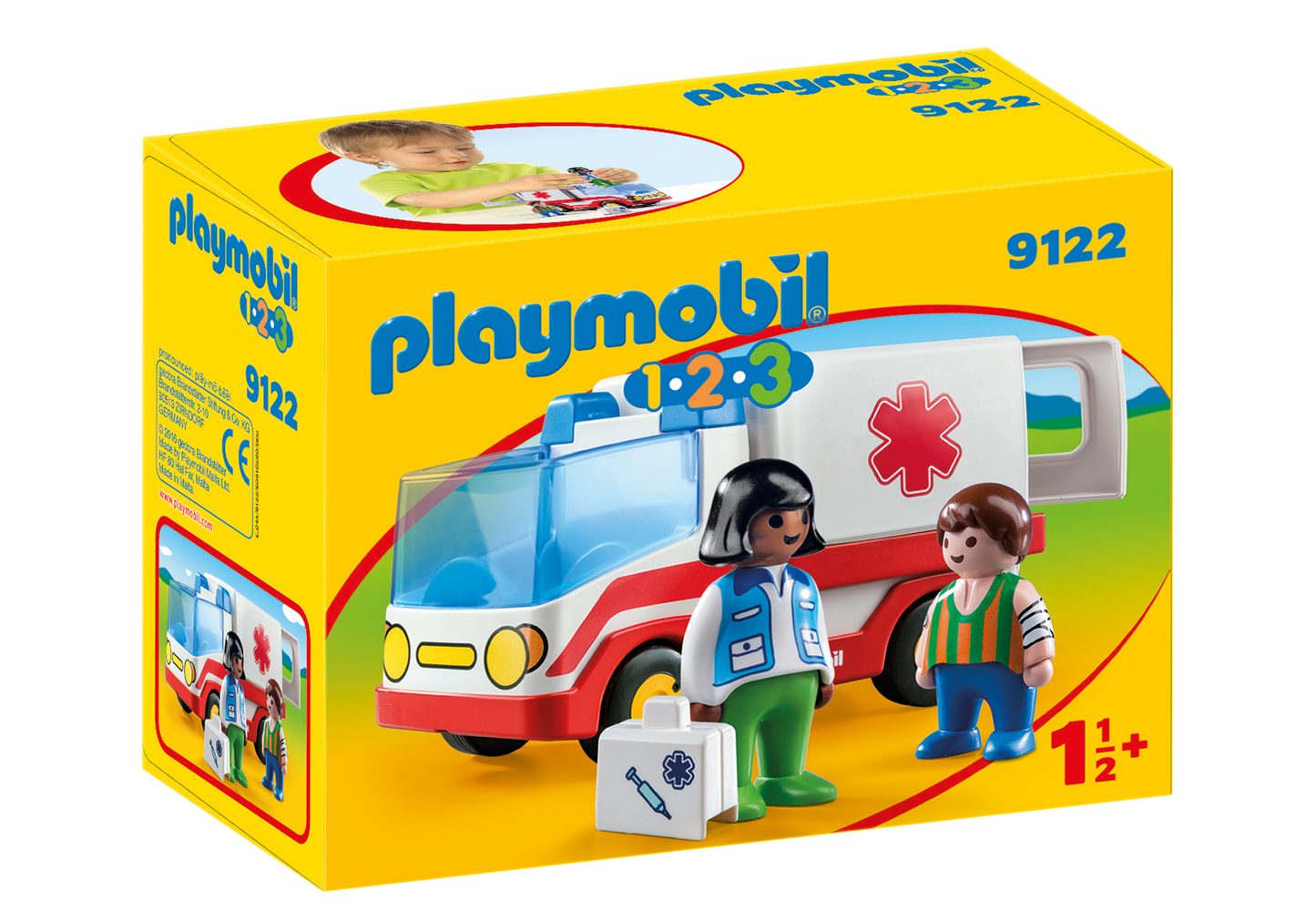 Playmobil 1.2.3 Rescue Ambulance 9122