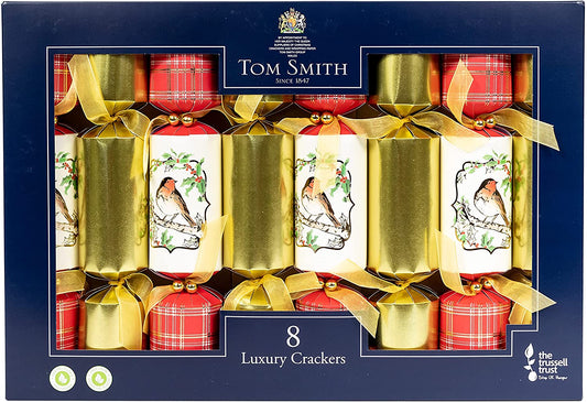 Tom Smith Christmas Crackers Traditional Robin