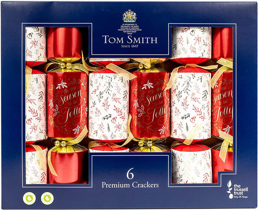Tom Smith Christmas Crackers Red & Gold