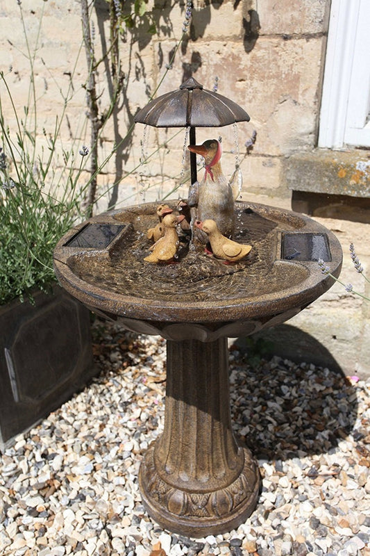 Smart Garden Solar Duck Family Umbrella Water Feature