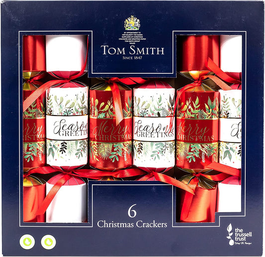 Tom Smith Christmas Crackers Traditional Christmas 6 Pack