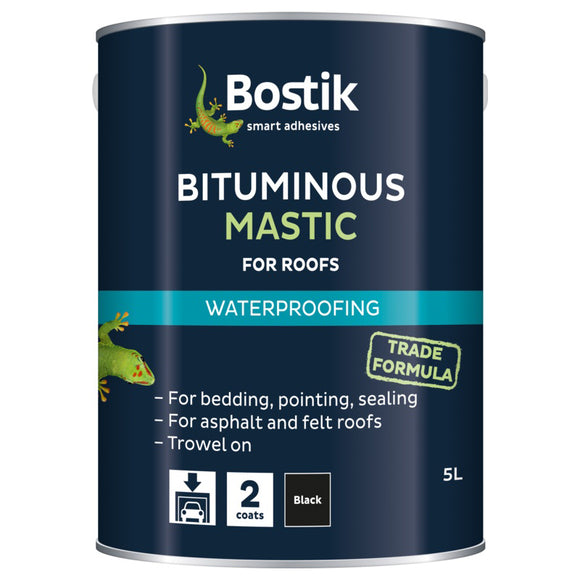 Bostik Bituminous Mastic for Roofs 5L