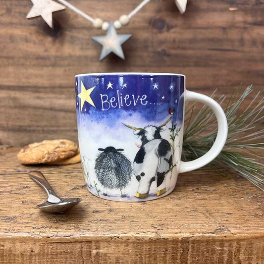 Alex Clark Christmas Believe Mug