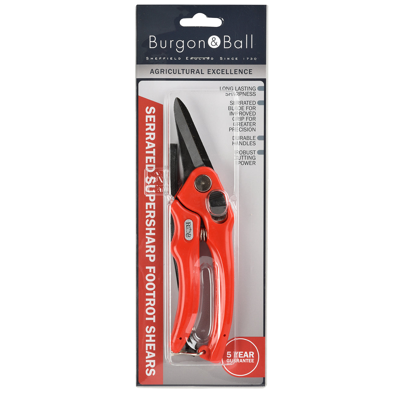 Burgon & Ball Serrated Supersharp Footrot Shear