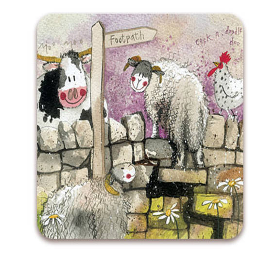 Alex Clark Stone Wall Coaster
