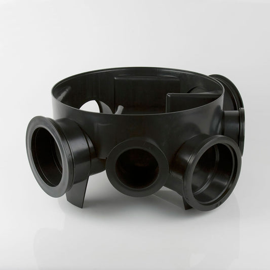 Brett Martin 450mm Dia. Chamber Base 255mm Invert & 3 Socket Plugs