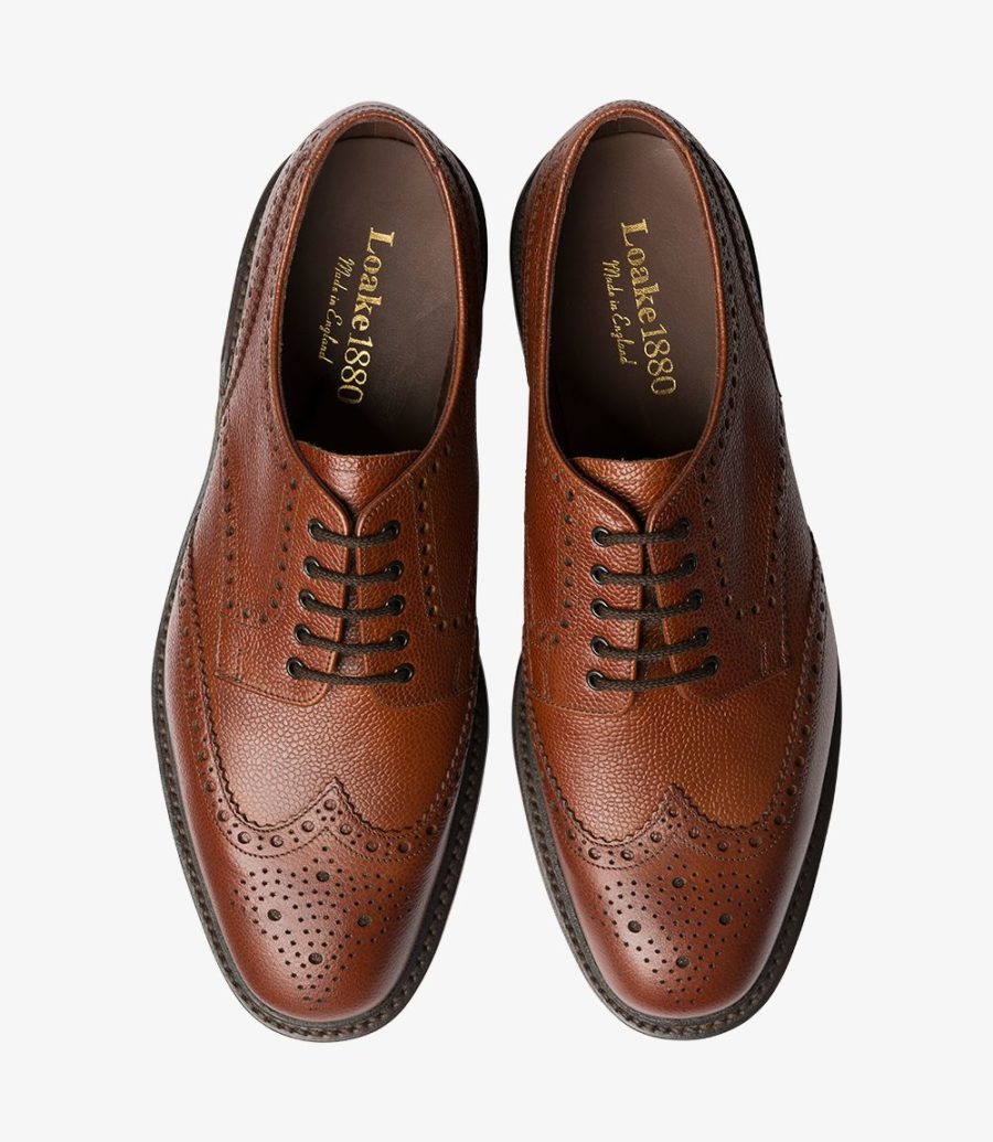 Loake Badminton Rubber Sole Brogue