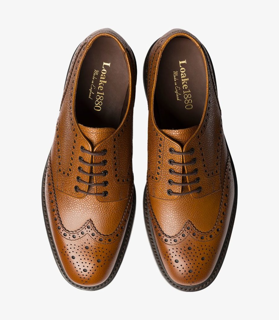Loake Badminton Rubber Sole Brogue