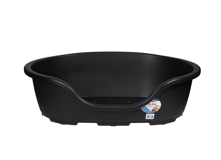 Animal Instincts Plastic Dog Bed Grey 77cm