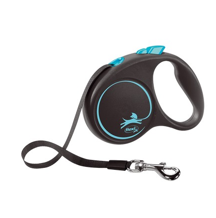 Flexi Lead Black Design Small Tape 5m Blue