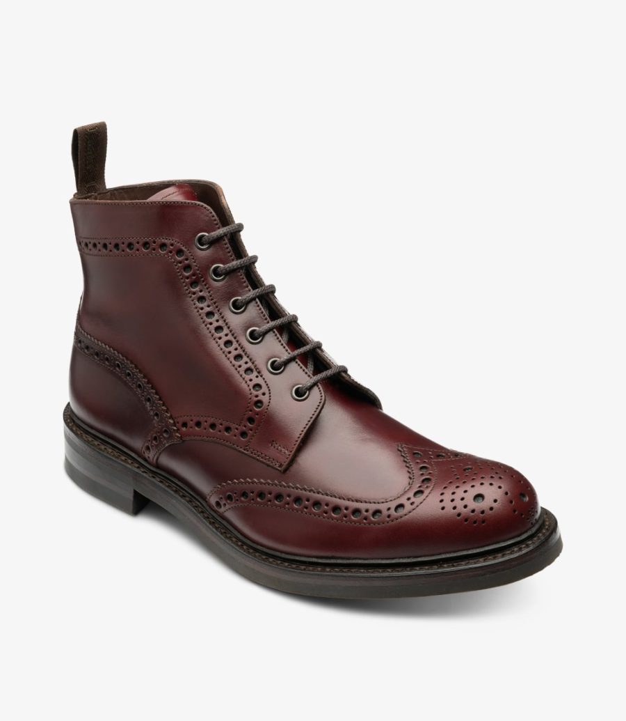 Loake Bedale Rubber Sole Brogue Boot