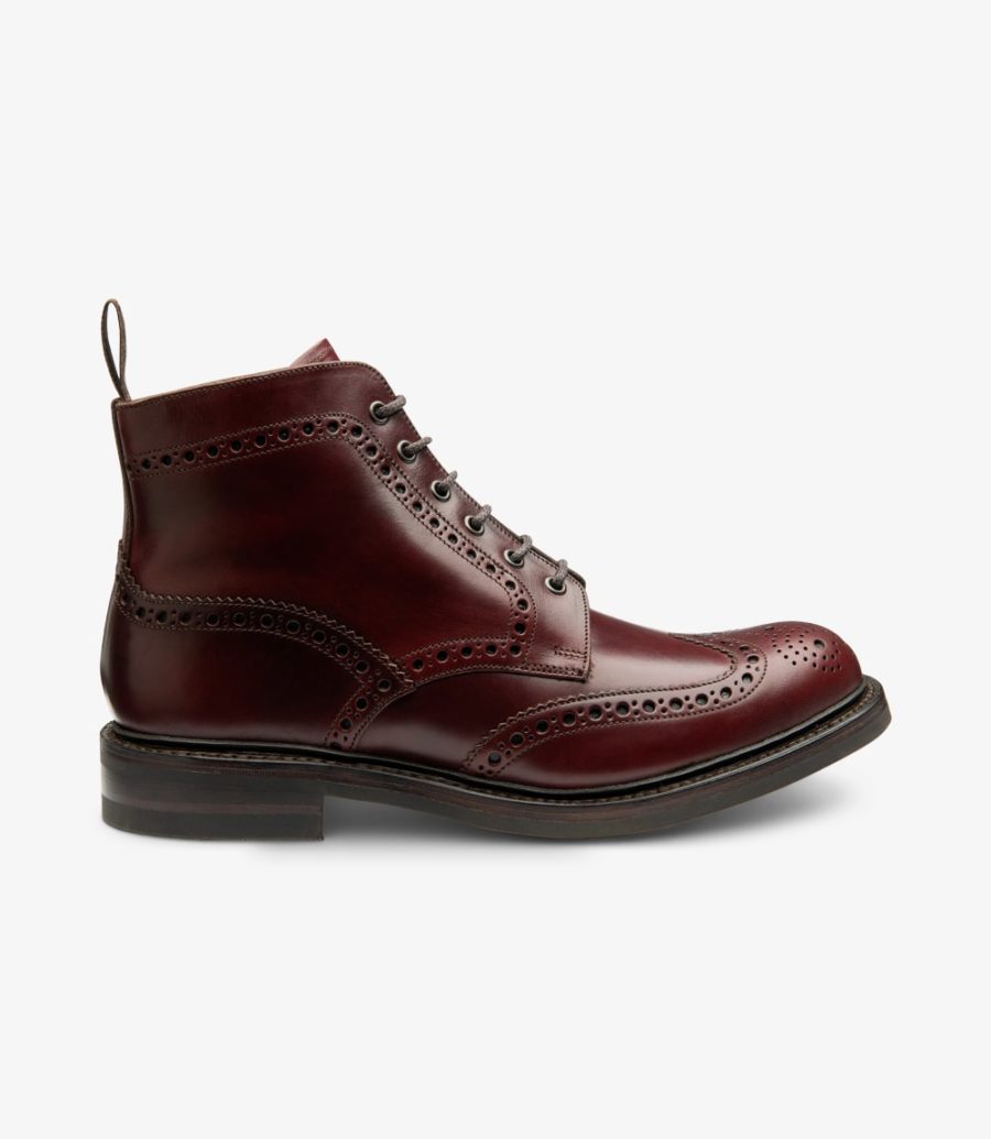 Loake Bedale Rubber Sole Brogue Boot