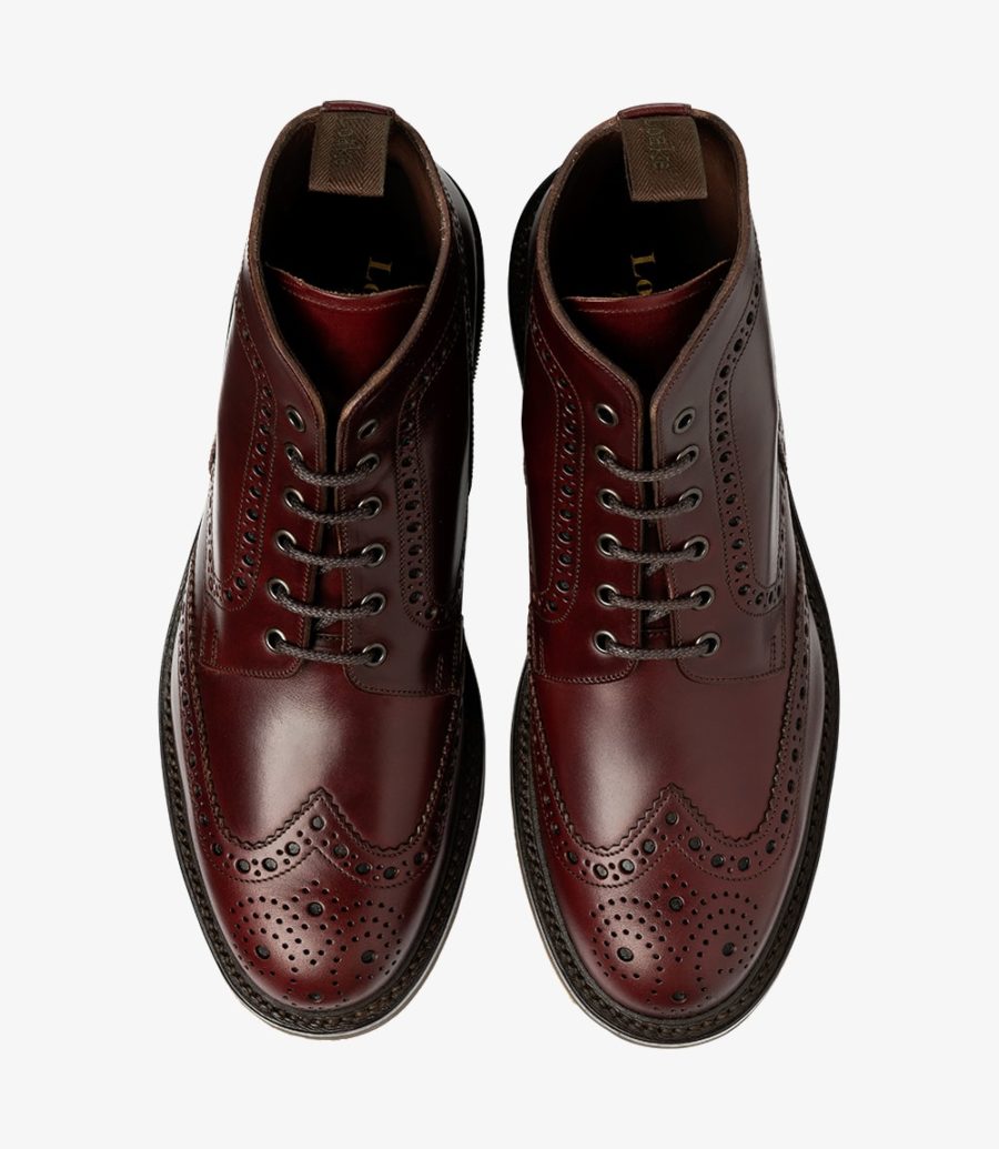 Loake Bedale Rubber Sole Brogue Boot