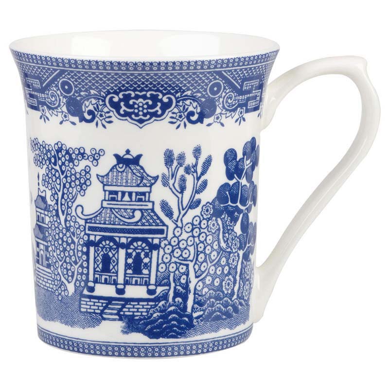 Queens by Churchill Blue Story Blue Willow Mug