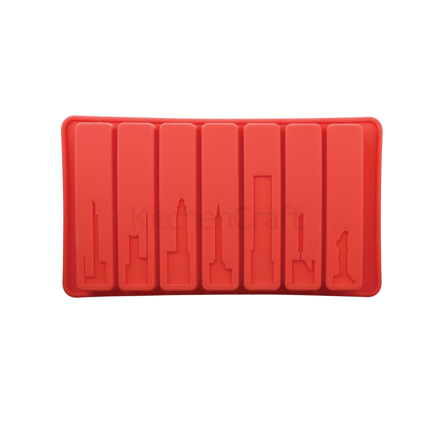 BUILT Water Bottle Ice Cube Tray Red 19.5 x 11.5cm