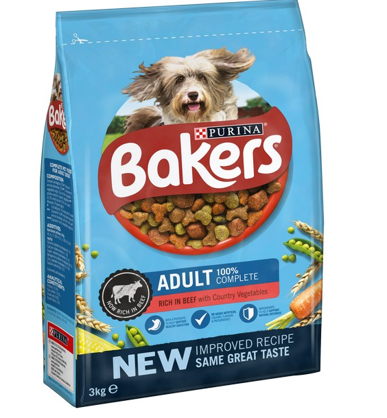 Bakers Dry Dog Food Beef and Veg 3kg 