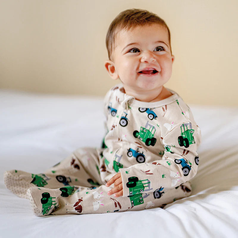 Tractor Ted Baby Sleepsuit