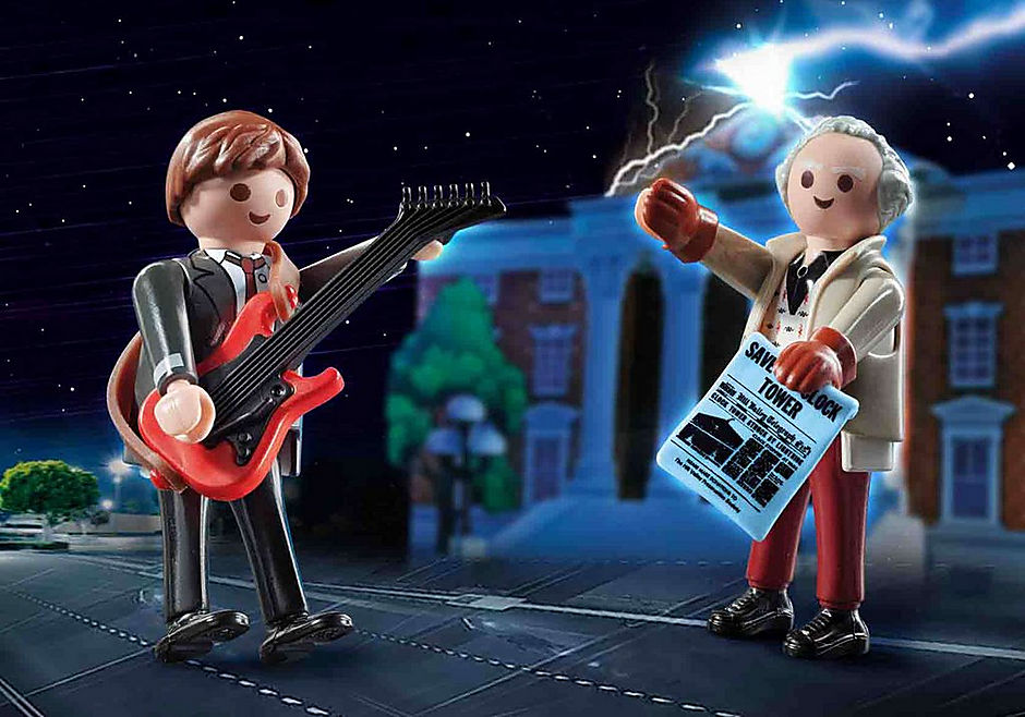 Playmobil Back to the Future Marty Mcfly & Dr Emmett Brown