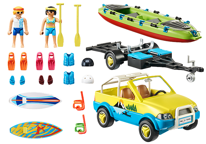 Playmobil Beach Car with Canoe