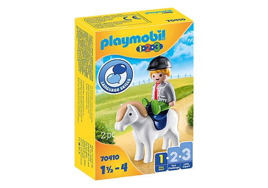 Playmobil 1.2.3 Boy with Pony
