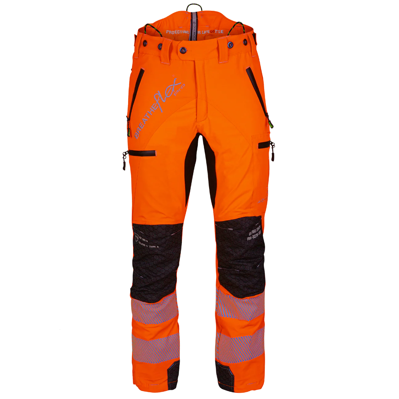 Arbortec Breatheflex Pro ATHV4070 Hi-Vis Chainsaw Trousers Type C Class 1 Tall