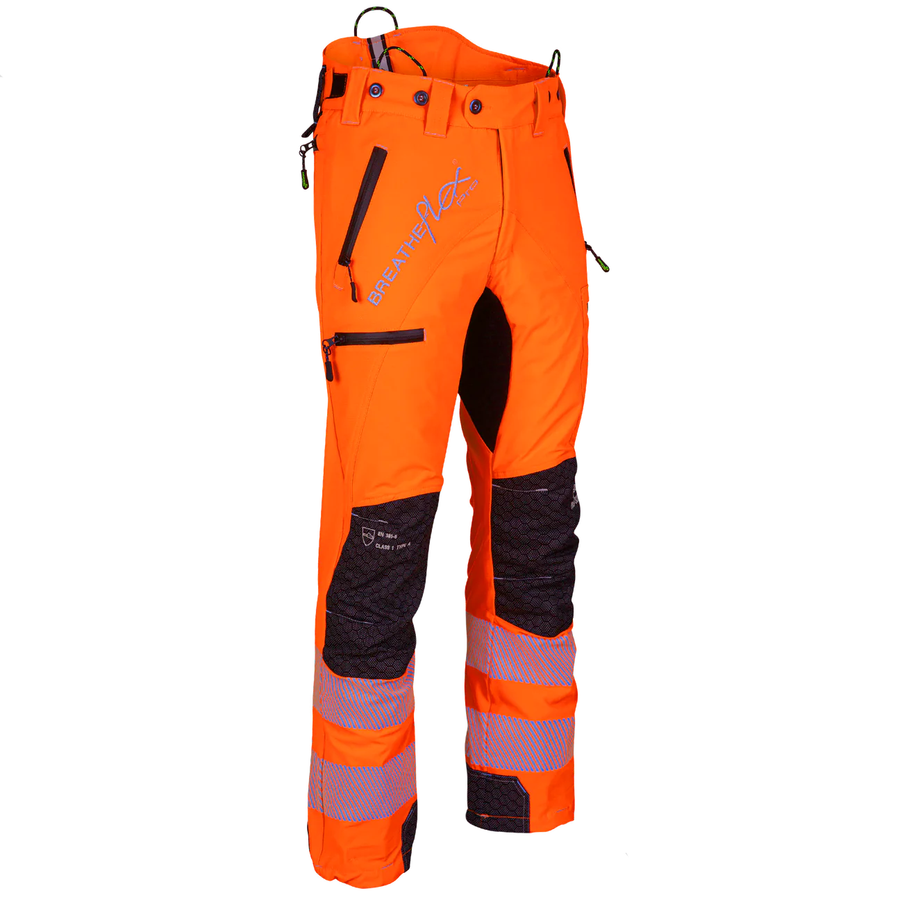 Arbortec Breatheflex Pro ATHV4060 Hi-Vis Chainsaw Trousers Type A Class 1 Tall