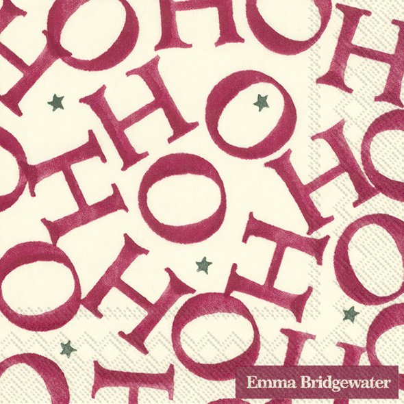 Emma Bridgewater Cocktail Napkins Hohoho Allover