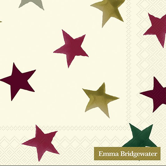 Emma Bridgewater Christmas Stars Cocktail Napkins