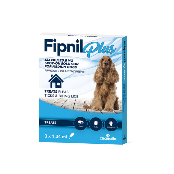 Fipnil Plus Spot On for Medium Dogs 10-20kg