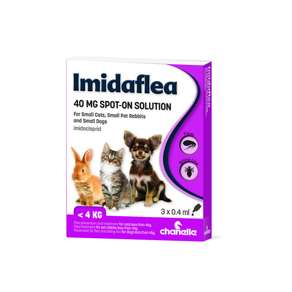 Imidaflea 40mg Spot-On Solution for Small Pets under 4kg