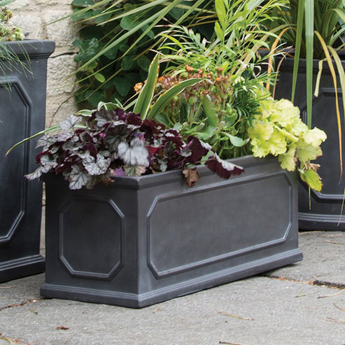 Woodlodge 27cm Black Chelsea Square Planter