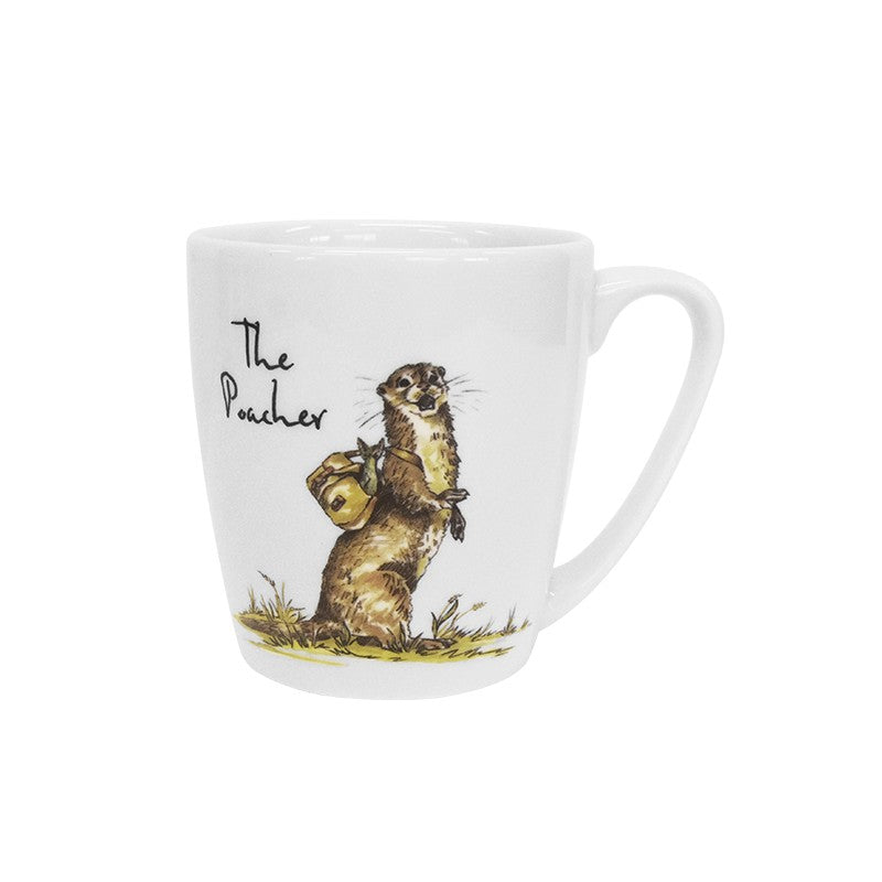Queens Country Pursuits The Poacher Olive Mug