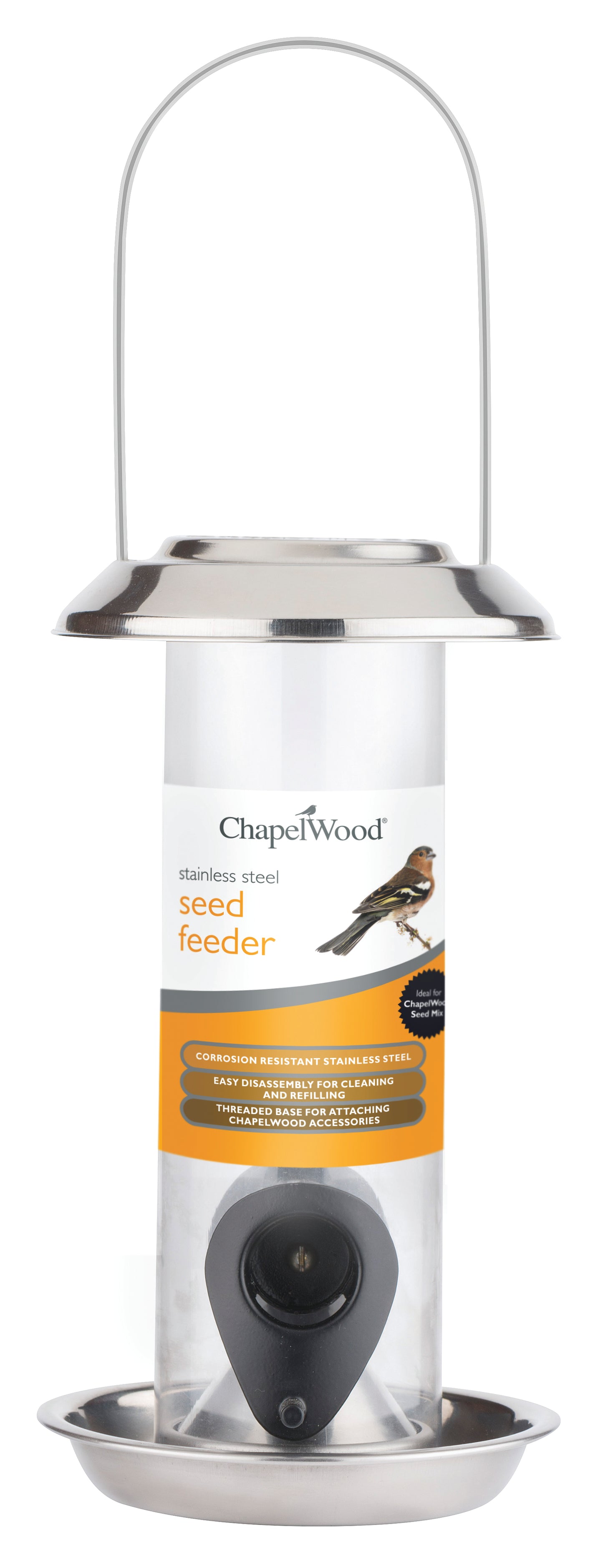 Chapelwood Stainless Steel Seed Feeder