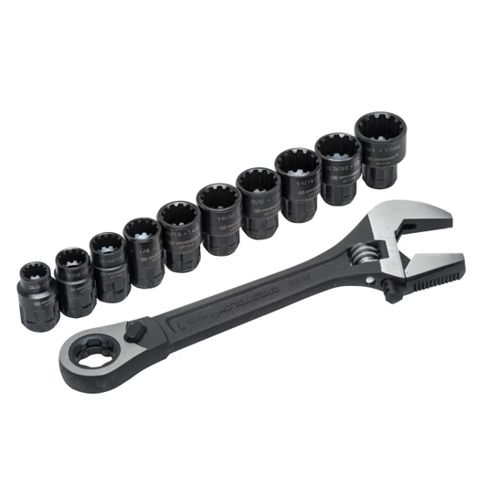 Crescent X6 Pass-Thru Adjustable Wrench Set 11 Piece