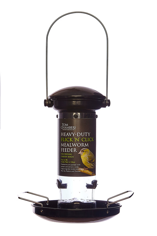 Tom Chambers Heavy Duty Flick 'N' Click Mealworm Feeder