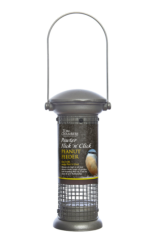 Tom Chambers Pewter Flick ‘n’ Click Peanut Feeder