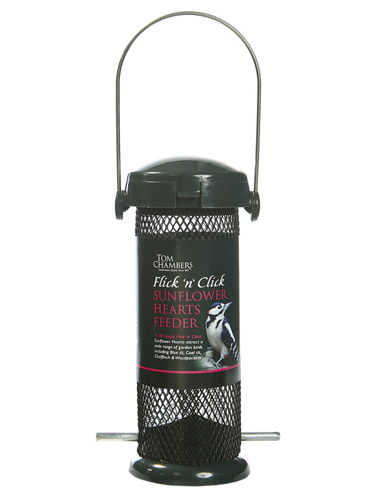 Tom Chambers Flick n Click Sunflower Heart Feeder