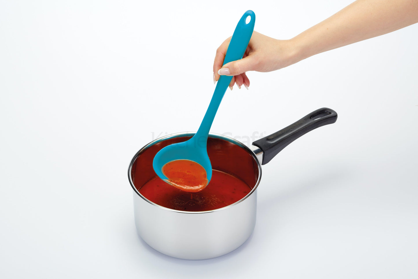 Kitchen Craft Flexible Silicone Mini Ladle - Blue