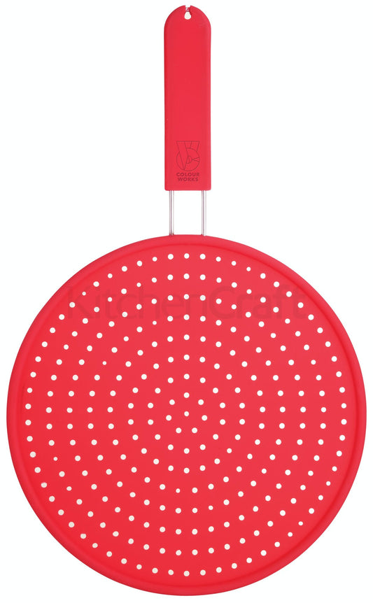 Colourworks Red Silicone Splatter Screen