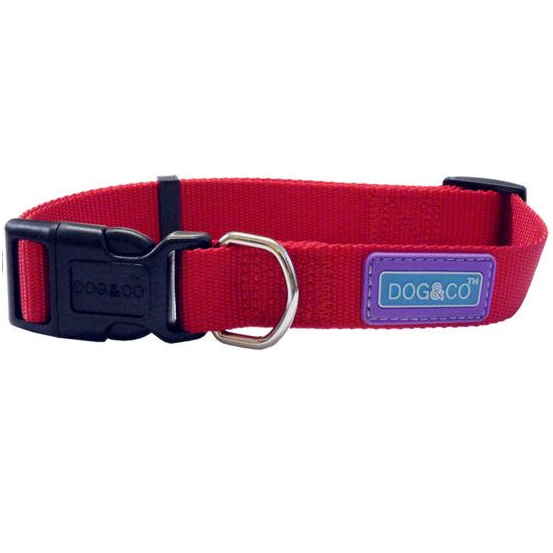 Dog & Co Red Nylon Dog Collar