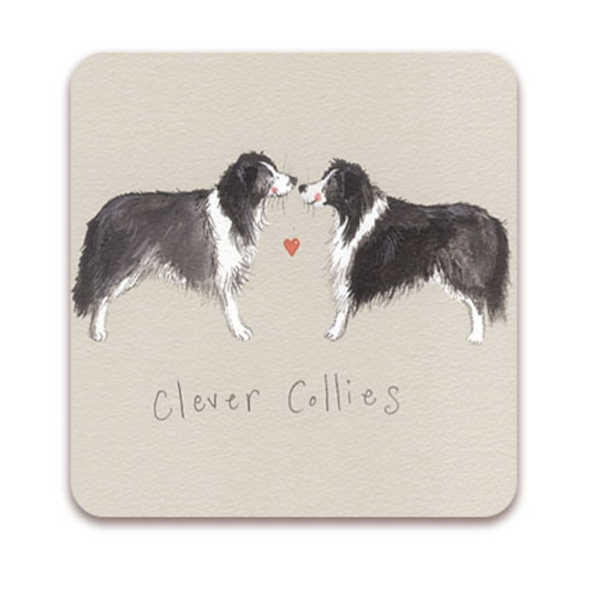 Alex Clark Clever Collies Coaster