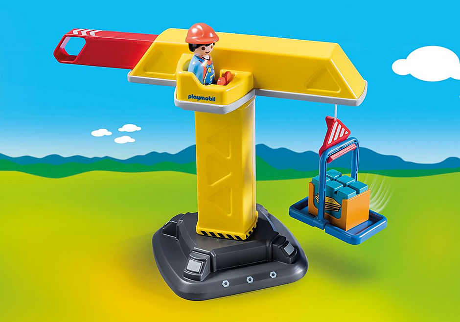 Playmobil 1.2.3 Construction Crane
