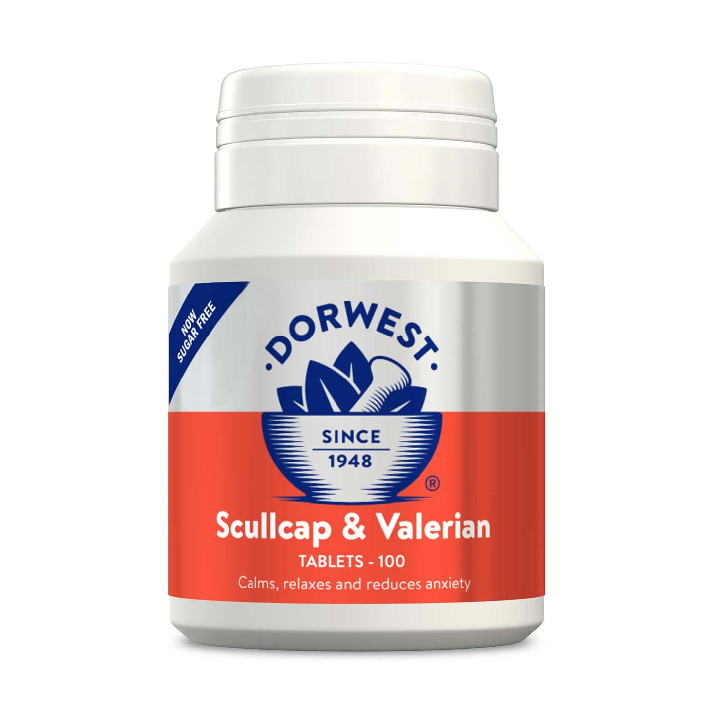 Dorwest Scullcap & Valerian Tablets for Cats & Dogs